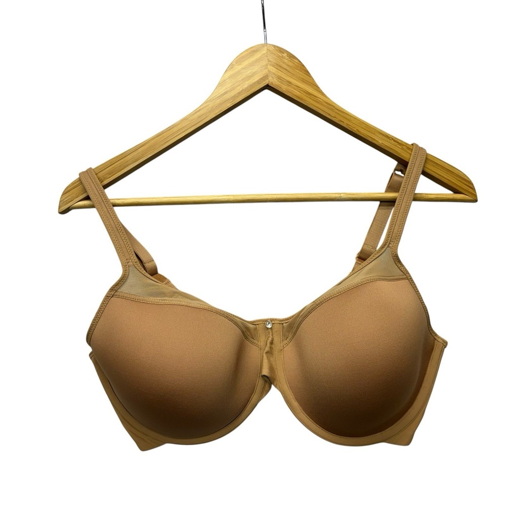 Bali Womens Bra 36DD Nude Beige Underwire Full Coverage Lightly Lined Style 3439